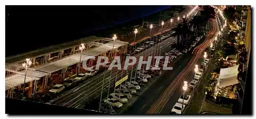 Cartes postales moderne Nice la nuit A Mmes La Promenade des Anglais