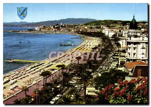 Cartes postales moderne Cannes La Croisette et le Suquet