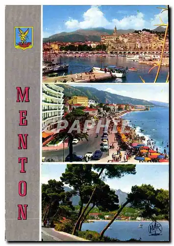 Cartes postales moderne Menton Parle de France Le Port