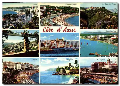 Cartes postales moderne La Cote d'Azur