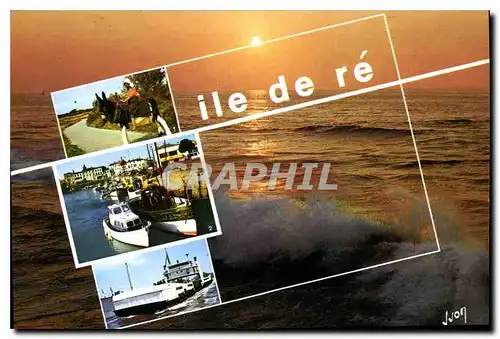 Moderne Karte Ile De Re Charente Maritime