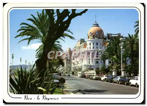 Cartes postales moderne Nice Alpes Maritimes Le Negresco et la Promenade des Anglais