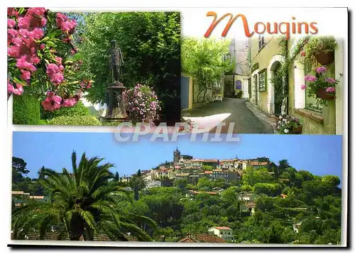 Moderne Karte Les Villages de la Cote d'Azur Mougins Alpes Maritimes