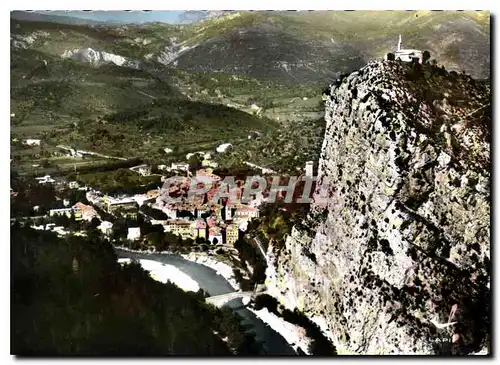 Moderne Karte Castellane Basses Alpes Vue generale et Notre Dame du Roc