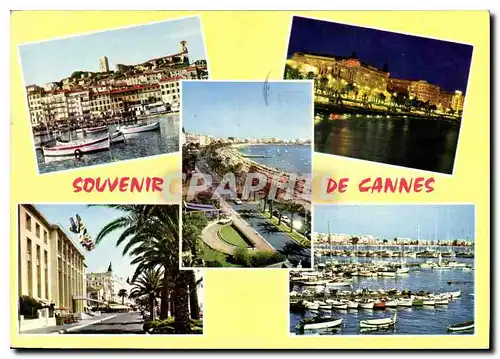 Moderne Karte Souvenir de Cannes