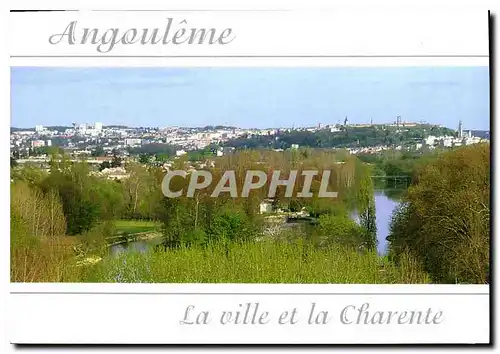 Cartes postales moderne Angouleme Charente La Vieille ville situee sur un plateau caicaire et ses remparts