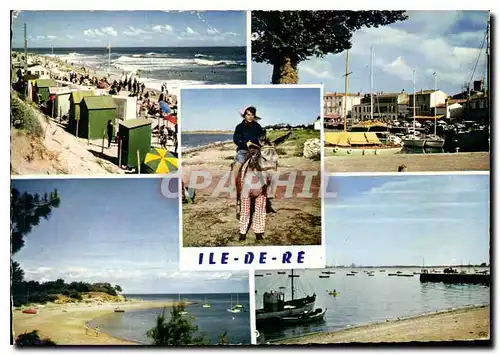 Moderne Karte Ile De Re Re Saint Martin La Plage de Trousse Chemise Lane en culottes La Couarde Rivedoux