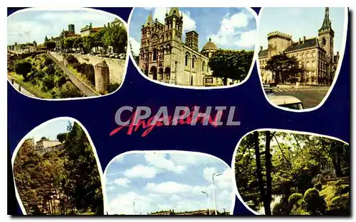 Cartes postales moderne Angouleme Charente Les remparts La cathedrale Saint Pierre