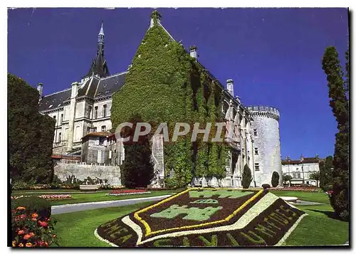 Moderne Karte Charente Angouleme L'Hotel de Ville et le square J Kennedy