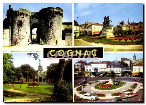 Moderne Karte Cognac Charente Les Tours Place Francois L'Hotel de Ville Place Francois Ier