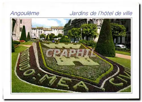 Cartes postales moderne Angouleme Charente Jardins de l'Hotel de Ville Les Armes d'Angouleme