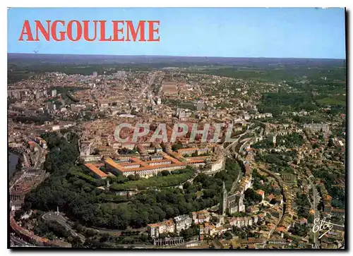 Moderne Karte Angouleme Vue Generale du Centre Ville avec les Remparts