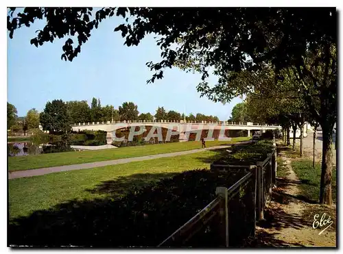 Moderne Karte Angouleme Charente La Passerelle sur la Charente