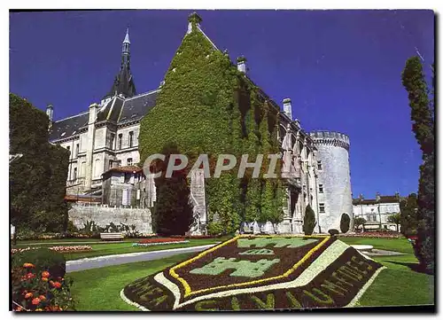 Moderne Karte Charente Angouleme L'Hotel de ville et le square J Kennedy