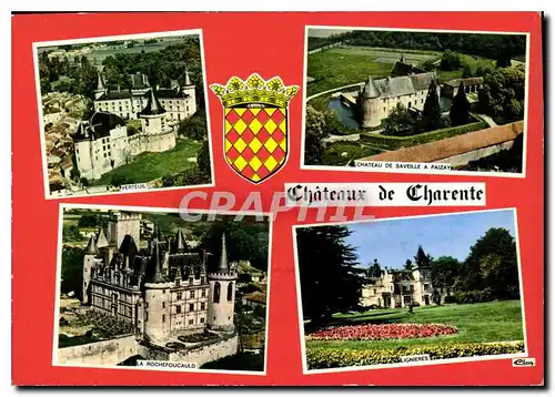 Moderne Karte Chateaux de Charente