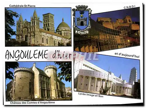 Cartes postales moderne Angouleme La Cathedrale romane St Pierre
