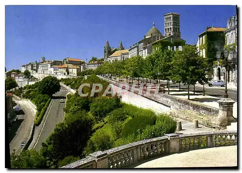 Moderne Karte Charente Angouleme Le Rempart Desaix et la Cathedrale Saint Pierre