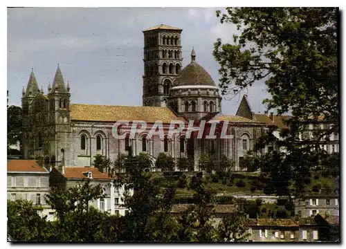 Moderne Karte Angouleme Cathedrale romane St Pierre
