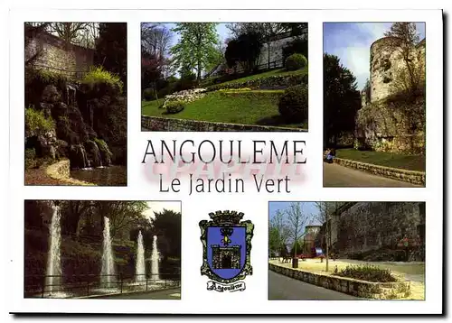 Cartes postales moderne Angouleme Le Jardin Vert