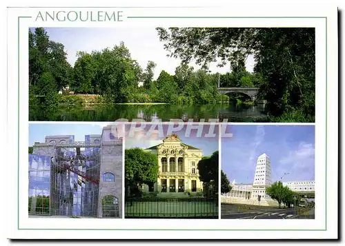 Cartes postales moderne Angouleme Charente Le Theatre Le CNBDI Le Lycee de l'Image et du Son