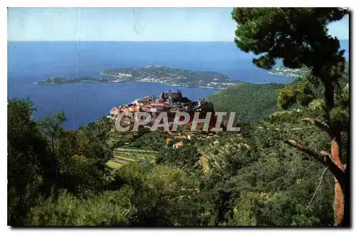 Cartes postales moderne La Cote d'Azur Eze Village et le Cap Ferrat