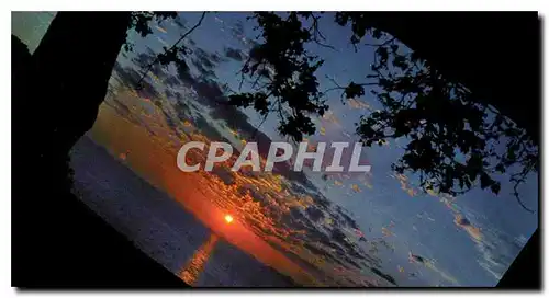 Cartes postales moderne La Cote d'Azur Coucher de Soleil