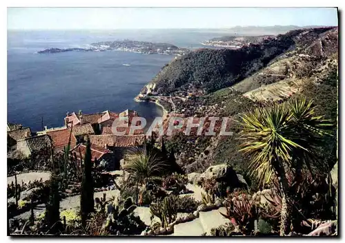 Cartes postales moderne La Cote d'Azur Vue panoramique prise d'Eze Village Le Cap Ferrat Le Cap de Nice et l'Esteral Pan