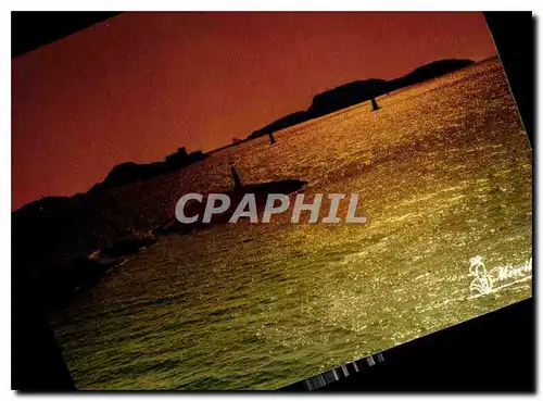 Moderne Karte Reflets de Provence Marseille Bouches du Rhone Jeux d'Or et d'Argent sur la rade