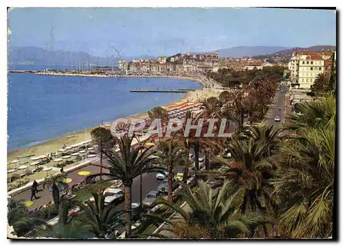 Cartes postales moderne La Cote d'Azur Cannes La Croisette et le Suquet