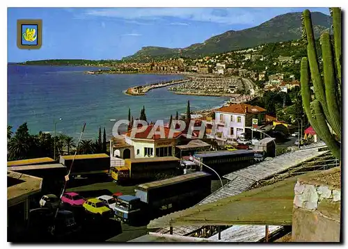 Cartes postales moderne Menton Vue generale prise de la Frontiere Franco Italienne