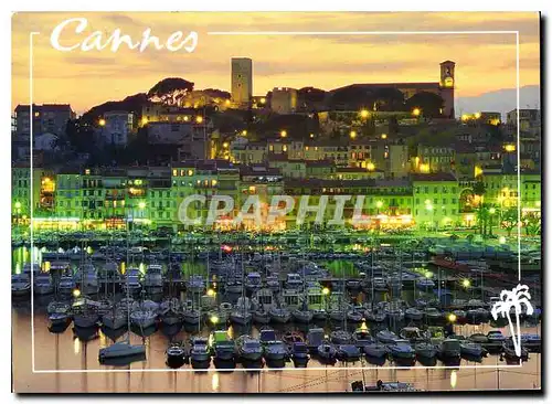 Cartes postales moderne Cannes Le vieux port Le Suquet