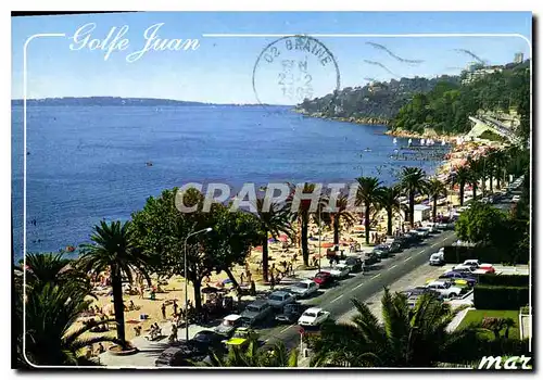 Moderne Karte Cote d'Azur Golfe Juan La Plage