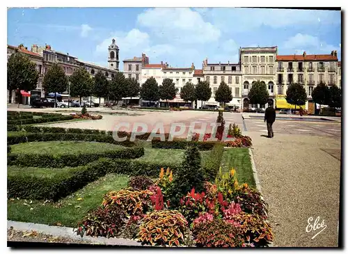 Moderne Karte Rochefort Char Marit La Place Colbert avec ses beaux Massifs Au fond l'Eglise