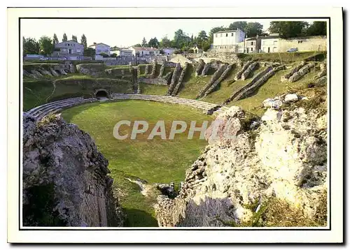 Moderne Karte Saintes Les Arenes Gallo Romaines