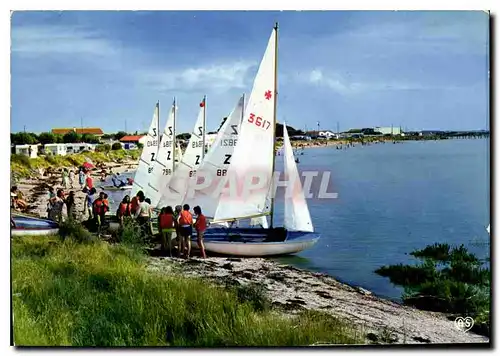 Moderne Karte Fouras La Flotte des Voiliers du Village