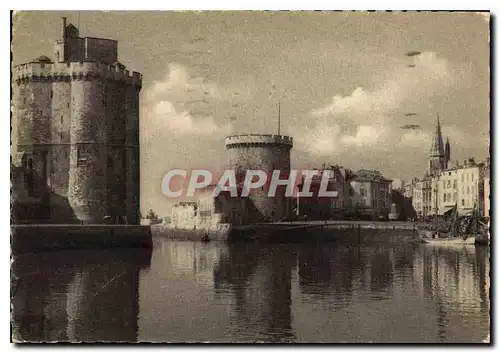 Moderne Karte La Rochelle Sortie du Port Tours St Nicolas de la Chaine et des 4 Sergents