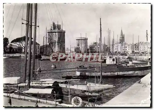 Moderne Karte La Rochelle Bassin des Yachts Tours Saint Nicolas de la Chaine et de la Lanterne