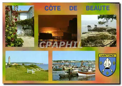 Moderne Karte Charente Maritime Ambiance et Reflets sur la Cote de Beaute