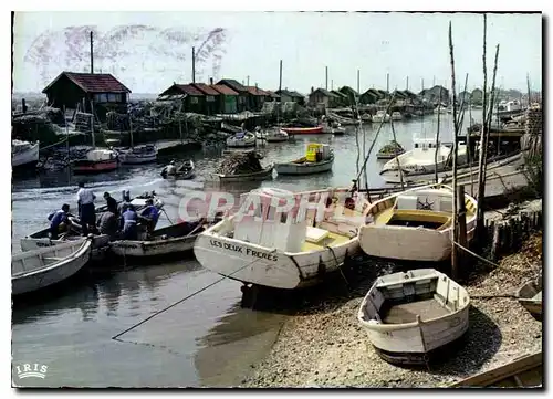 Moderne Karte La Tremblade Charente Maritime Le Port Bateaux de peche