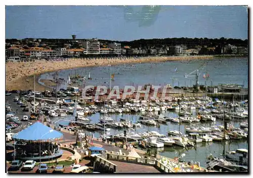 Moderne Karte Royan Port de plaisance et plage