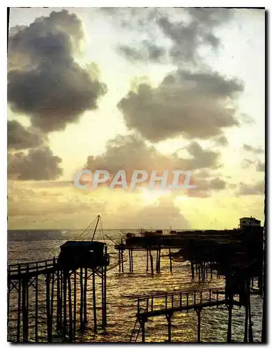 Moderne Karte La Cote de Beaute au coucher du soleil De Saint Palais Sur Mer a la Grande COte Les Carreles