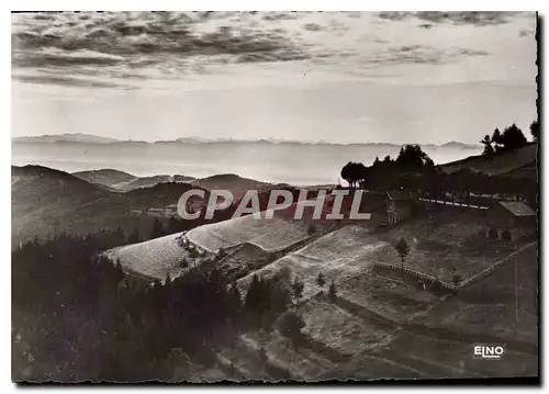 Moderne Karte La Louvesc Ardeche Paysage sur la Chaine des Alpes Le Boulevard des Elegants et la Foret