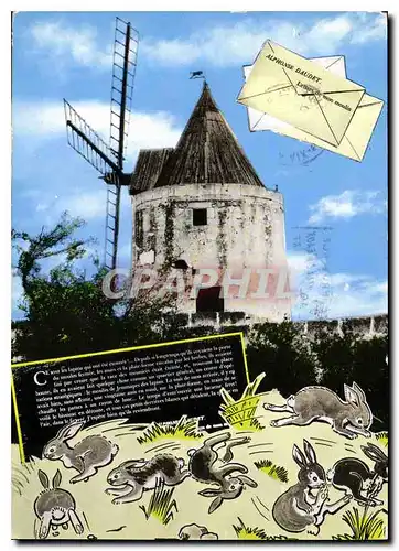 Cartes postales moderne Paysages de Provence Le Moulin d'Alphonse Daudet a Fontvieille