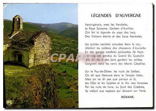 Moderne Karte Legendes d'Auvergne