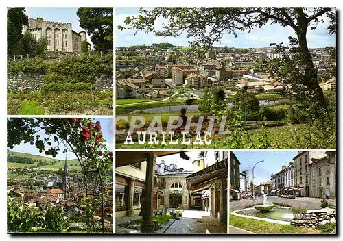 Moderne Karte Au Pied Volcans d'Auvergne Aurillac Cantal