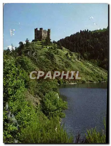 Moderne Karte Le Cantal Pittoresque Chateau d'Alleuze