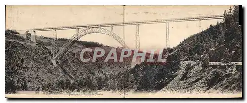 Ansichtskarte AK Carte Double Panorama du viaduc de Garabit