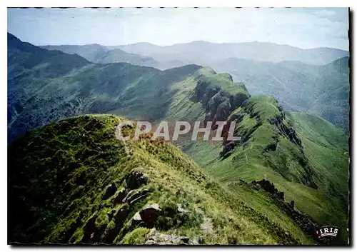 Moderne Karte Le Cantal Pittoresque Le Puy Mary