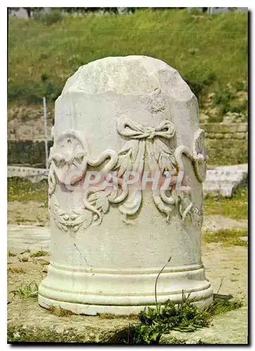 Moderne Karte Yilanti Sutun Column with snake Serpent