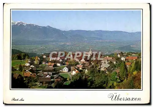 Cartes postales moderne Ubersaxen Blick ins Rheintal Vorarlberg